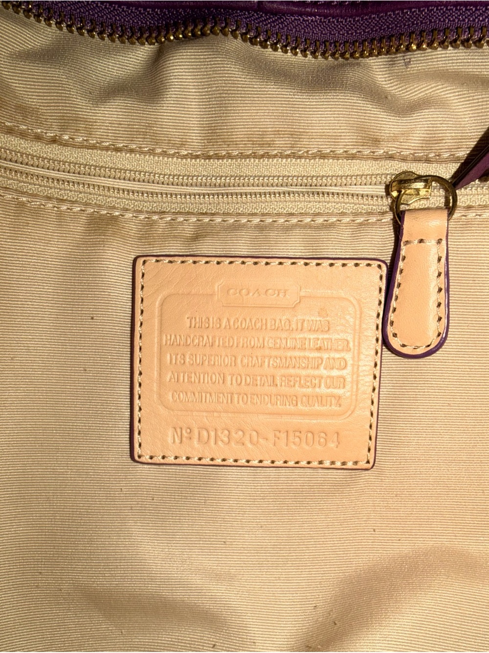 Coach Y2K Purple Leather Shoulder Bag - Picture 7 of 7